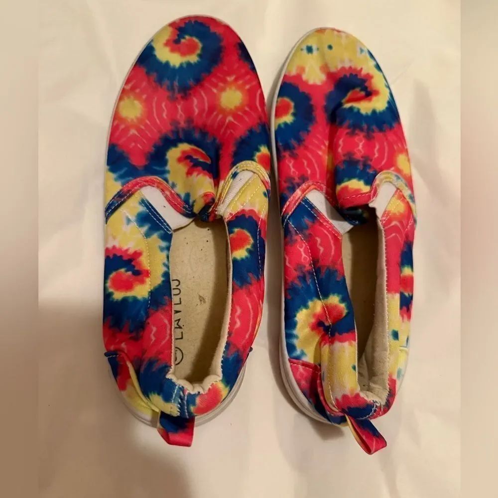 Love83 slip on shoes tie dye